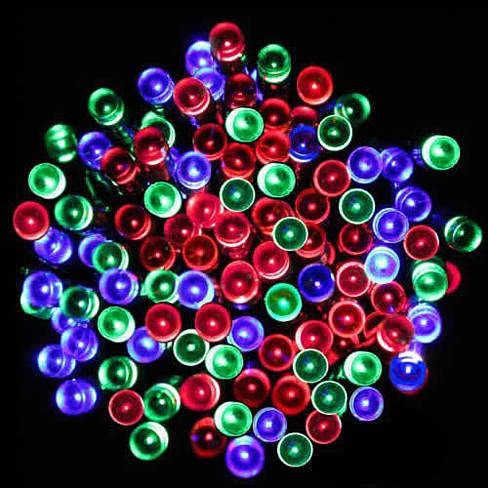 Colorful Firefly Solar Mini LED Christmas Lights on Strings - Festive, Energy-Saving Holiday Decor