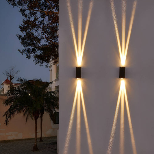 LED Waterproof Outdoor 3 Beams Wall Light - Landscape & Garden Patio Lamp