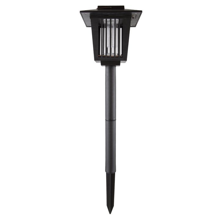 Solar Power UV Mosquito and Bug Zapper LED Light in Black