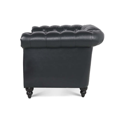 Seater Sofa Accent Chair - Staggered Deep Pull Buckle Design